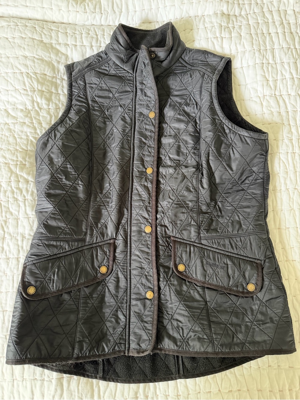 Barbour Quilted Sleeveless Vest - Charcoal